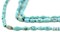 The Bead Chest Blue Afghan Bicone Turquoise Beads: Authentic Gemstone Craft Supplies Full Strand